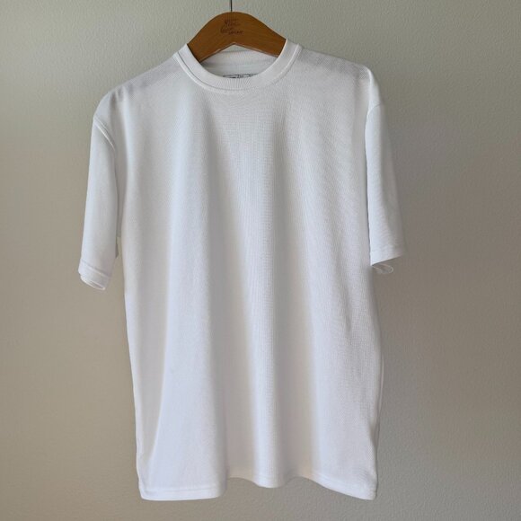 New Balance Lightweight Running Shirt Mens XS White Reflective Athletic Training - Picture 1 of 11